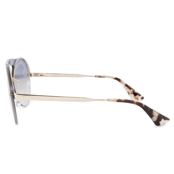 Prada Light Grey Round Sunglasses main image 4